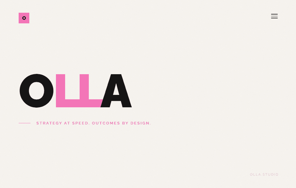 Olla digital studio website
